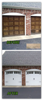 garage door repair before and after